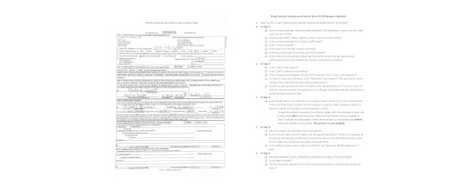 Example of Completed Federal Drug Testing CCF and Drug Test Custody and Control Form Review Checklist (Updated March 2023)