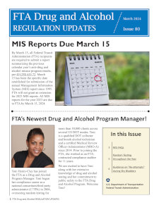 Drug and Alcohol Newsletter